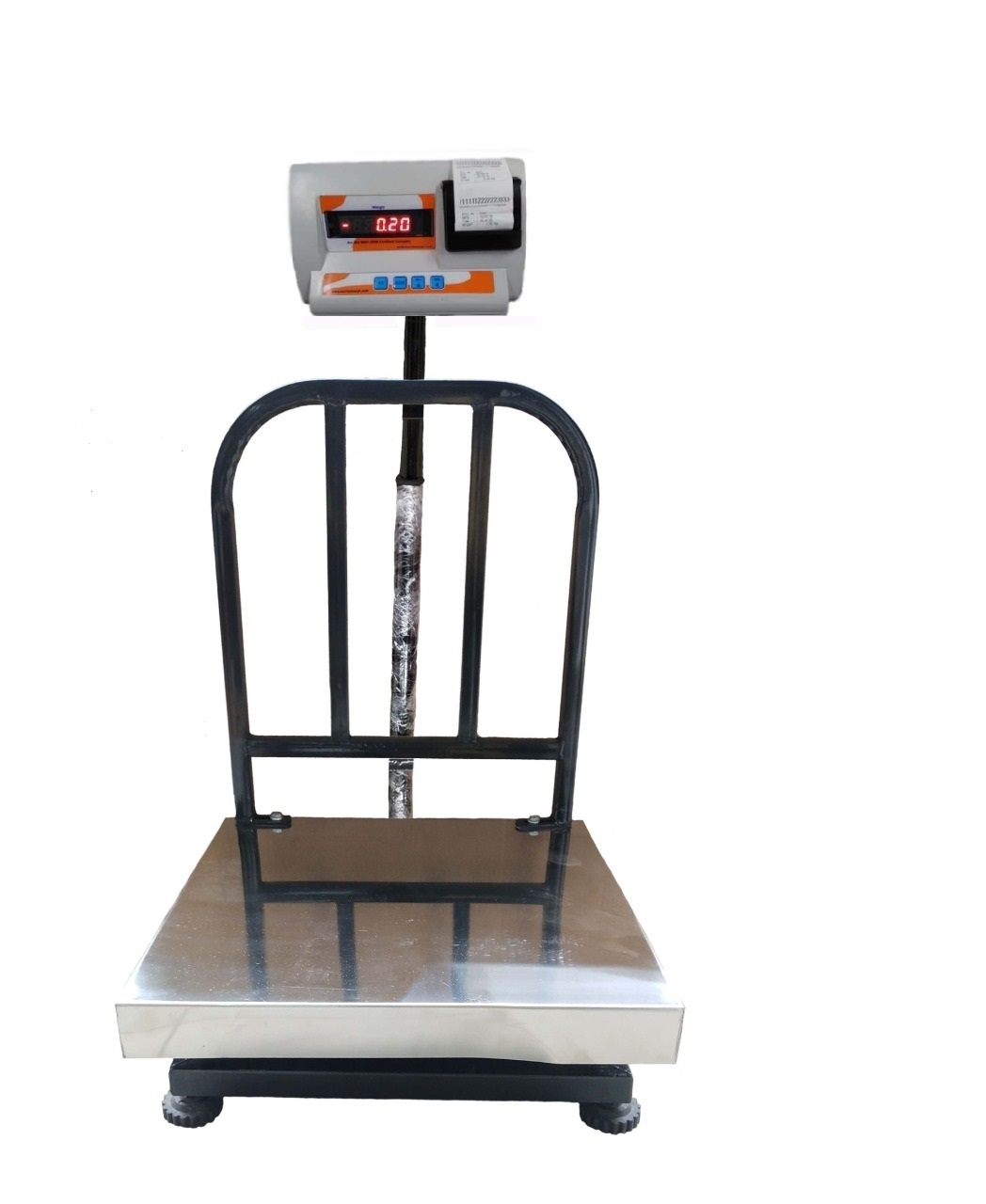 Ss Platform Scale With Printer - 200kg -500x500 - Accuracy: 20 Gm