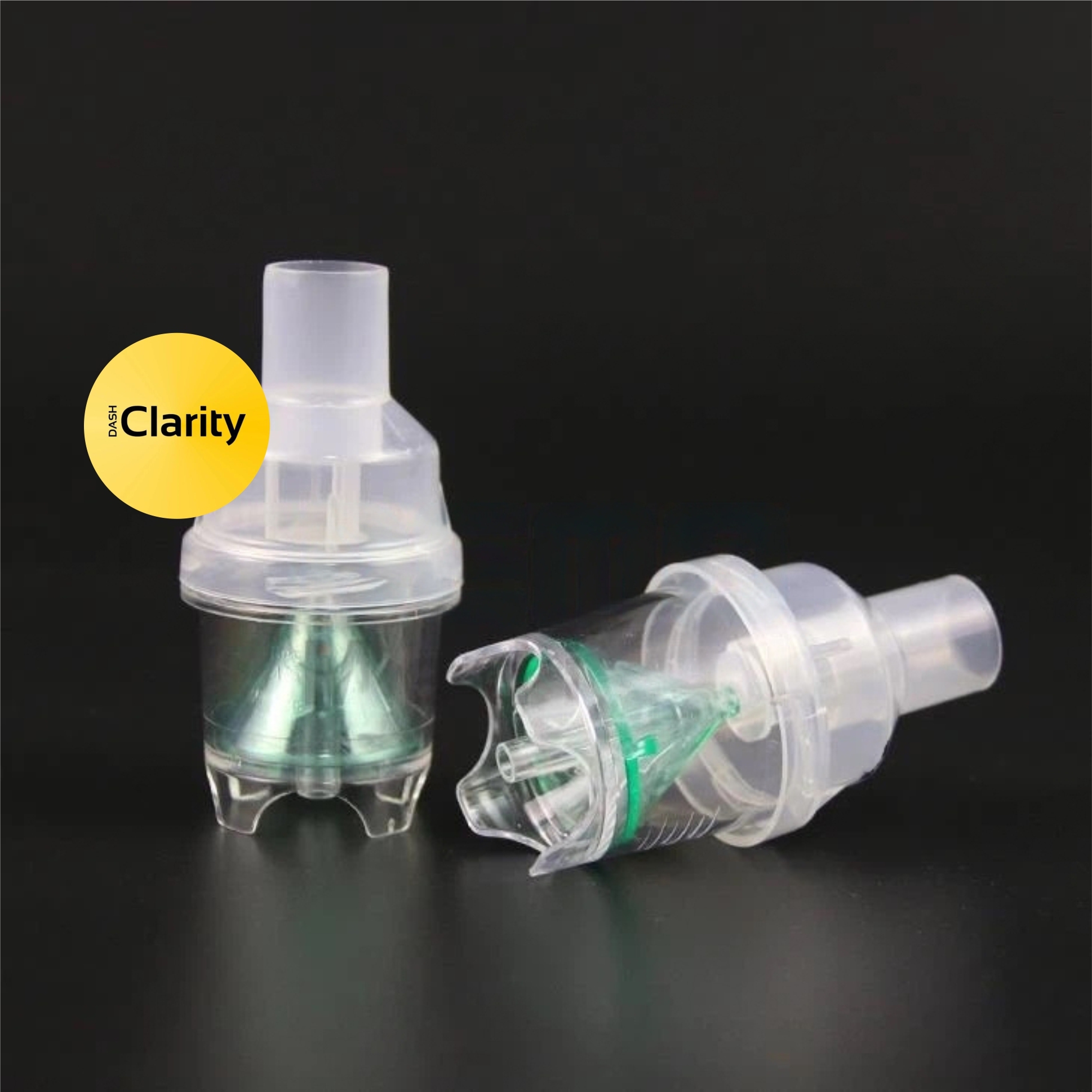 Neb Chamber - Plastic Material, Blue Transparent Color | Manual Operation, Ergonomic Design, Universal Compatibility, Efficient Aerosolization, Hygienic Single-use Options