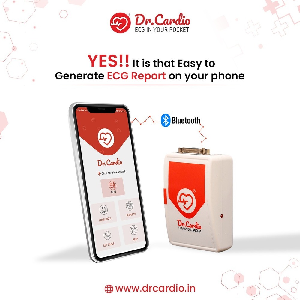 Dr.cardio Bluetooth Ecg Machine