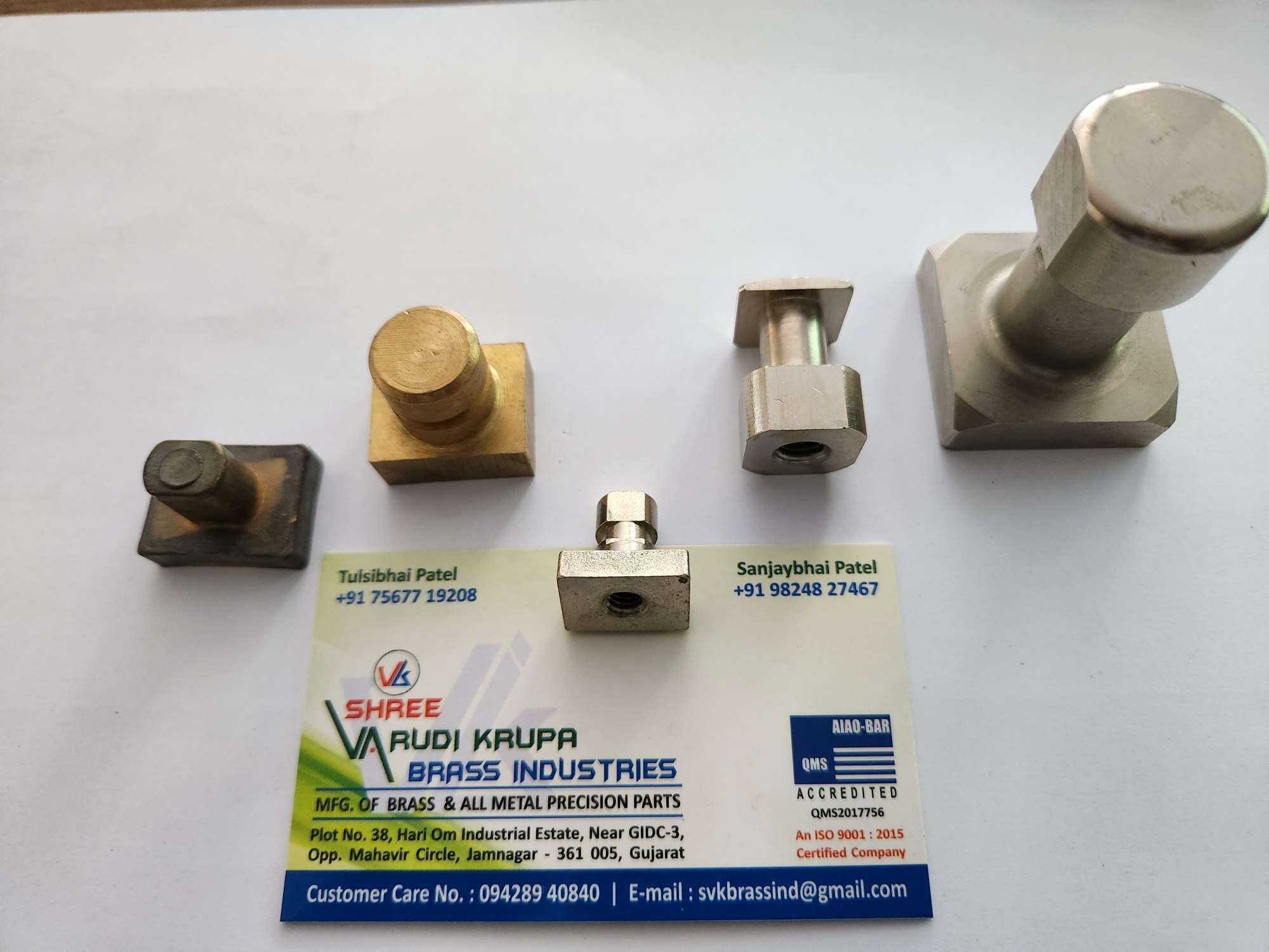 Brass Square Insert - Application: Electric Motor