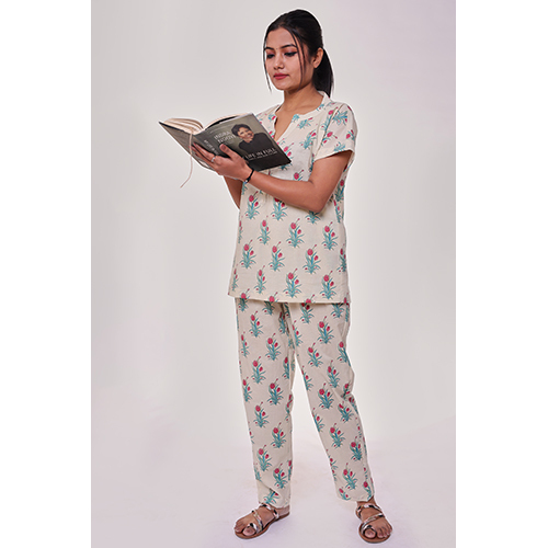 Washable Floral Buta Cotton Co-ord Set