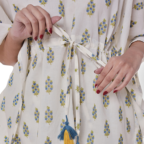 Washable Kaftan Off White Co-ord Set