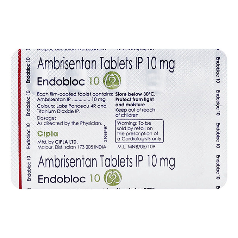Endobloc 10mg Tablet - Drug Type: General Medicines