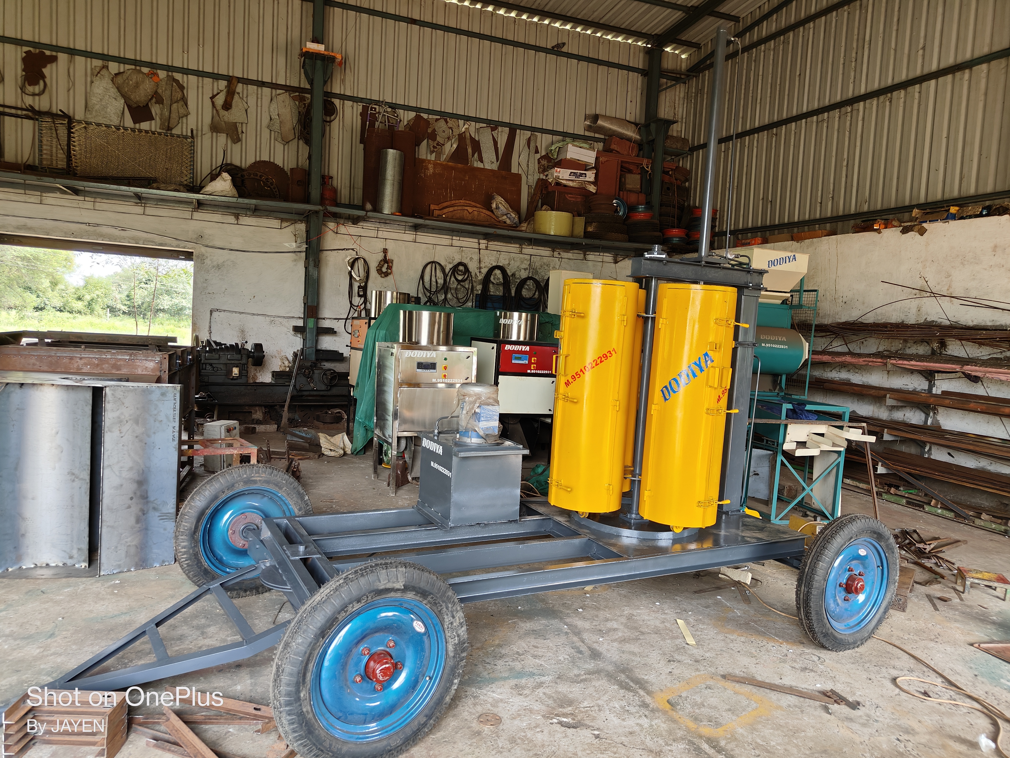 Corn Maize Silage Packing Machine - Color: Yellow