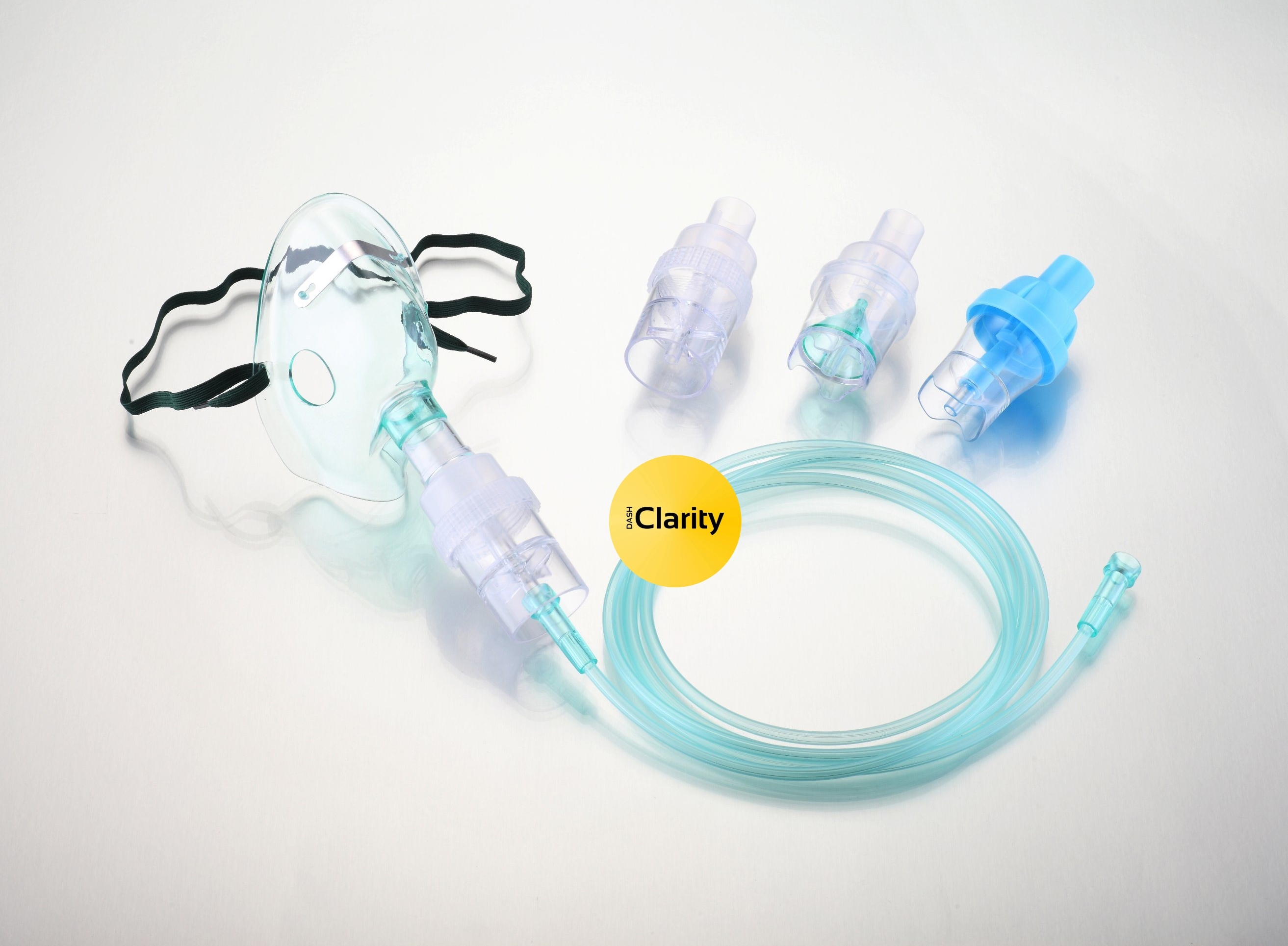 Green Transparent Nebulizer Oxygen Mask Kit