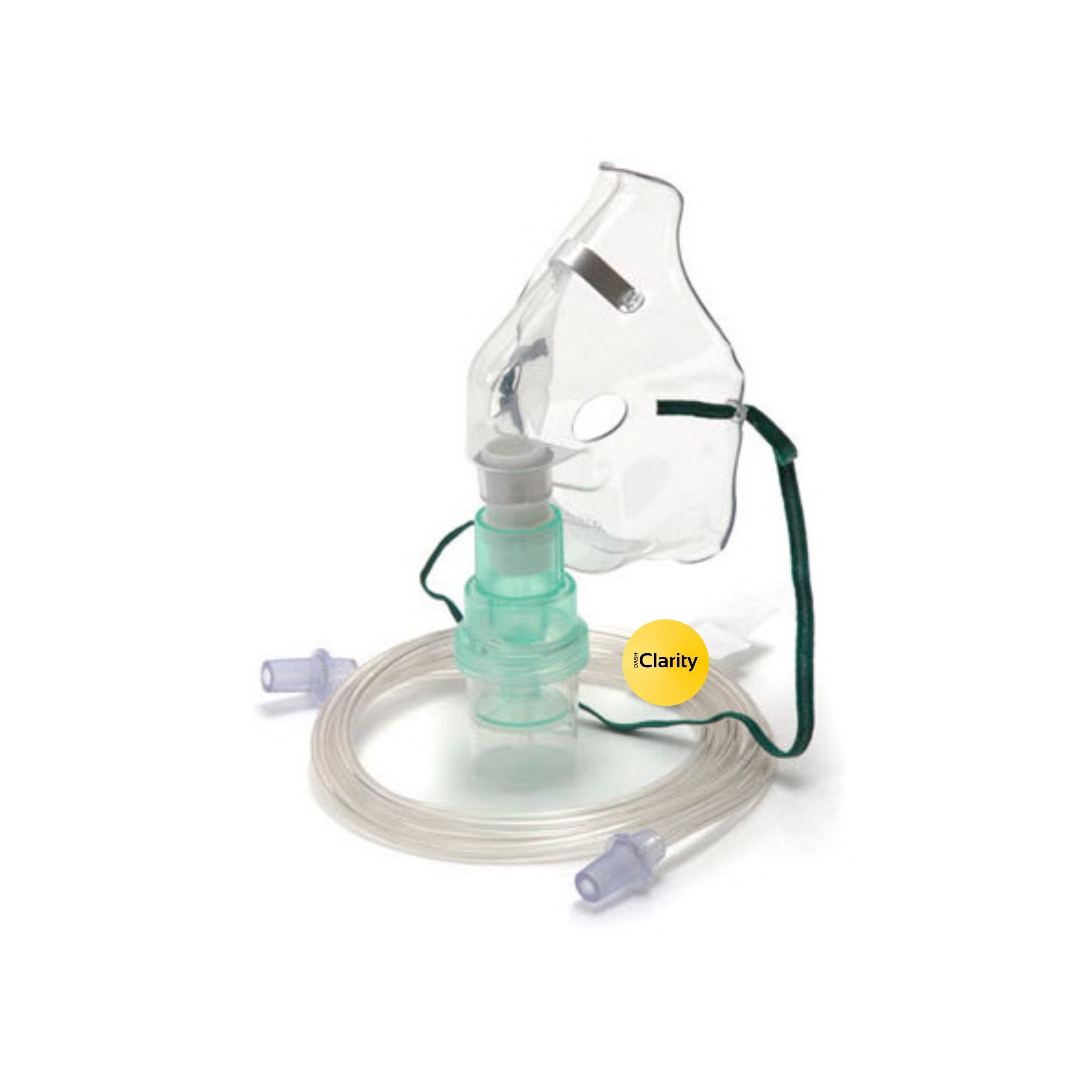Nebulizer Tubing Kit - Plastic White Transparent | Universal Compatibility Adjustable Straps Soft Flexible Material Ergonomic Design