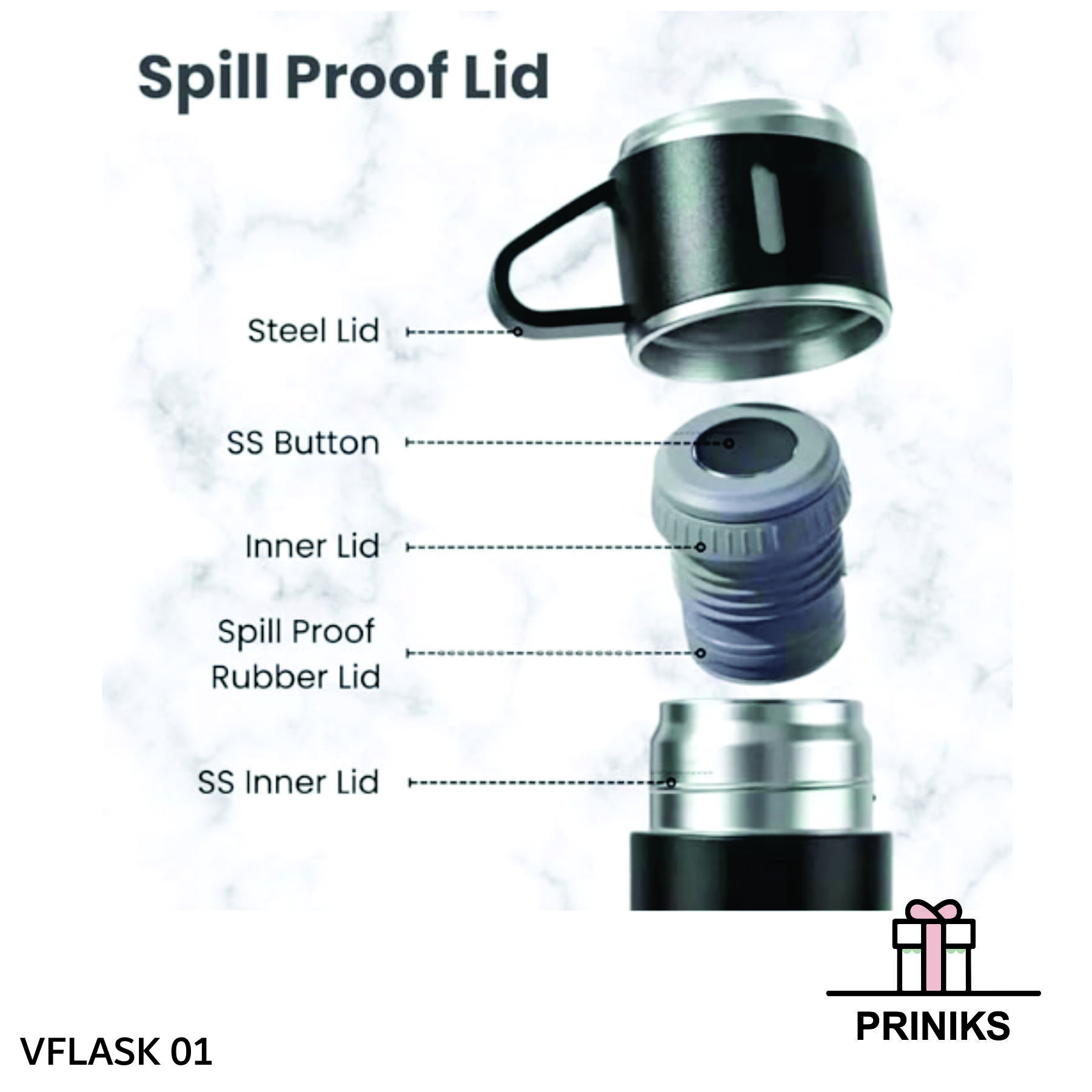 Vacuum Flask Set By Priniks