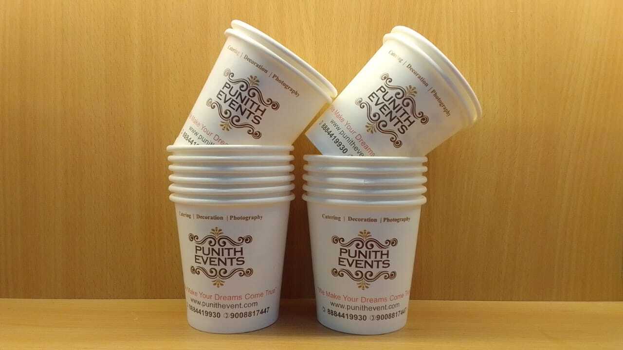Paper Cup - 90 Ml, White | Disposable, Cold Resistant, Heat Resistant, Printed Design, Suitable For Event And Party Supplies