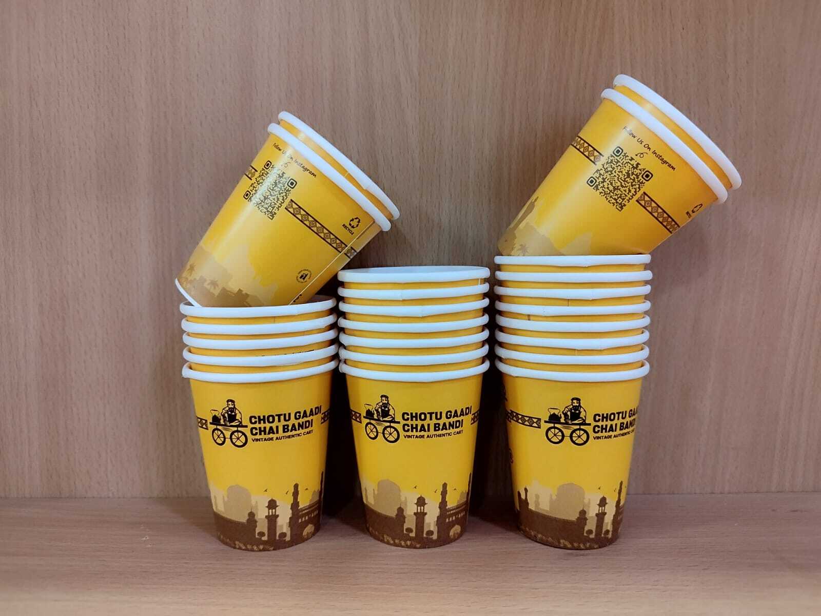 Paper Cup - 90 Ml, White | Disposable, Cold Resistant, Heat Resistant, Printed Design, Suitable For Event And Party Supplies
