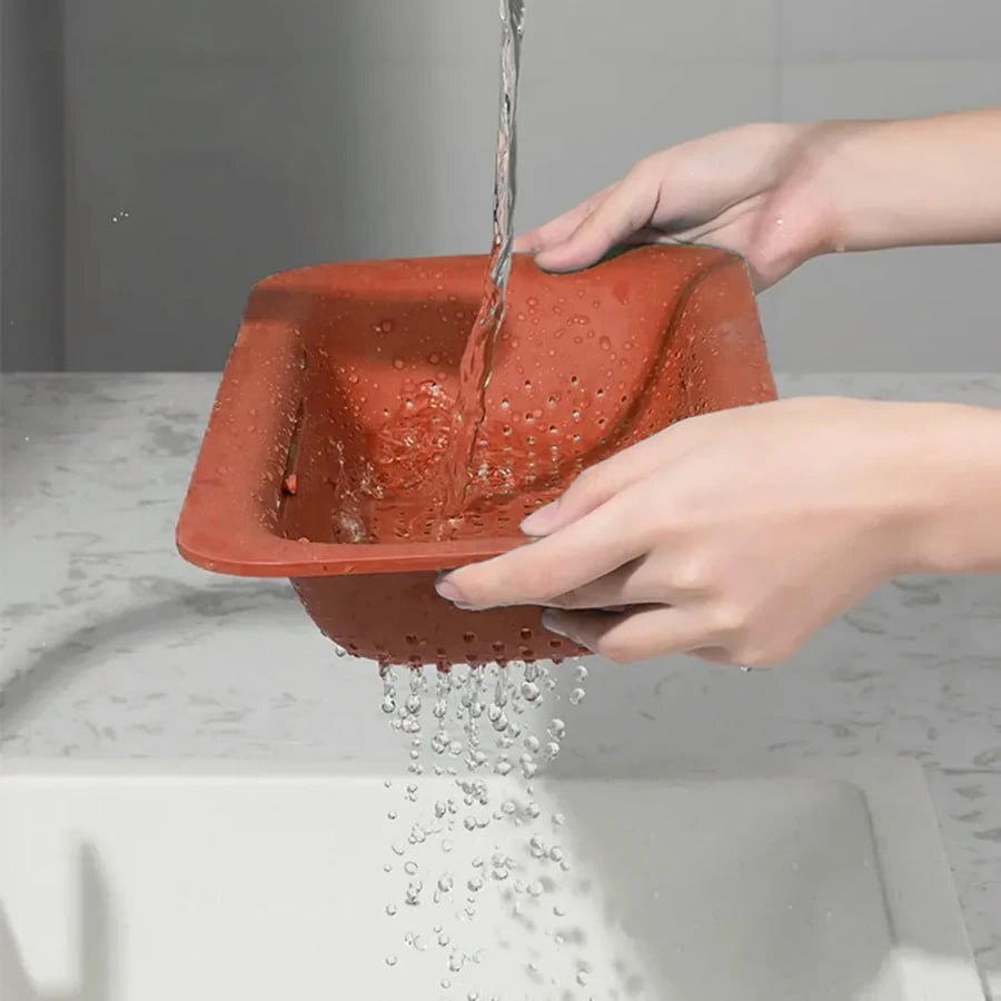 Kitchen Plastic Sink Drain Vegetable Fruit Basket