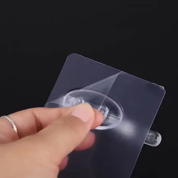 6 Rows Multifunctional Transparent Sticky Hook