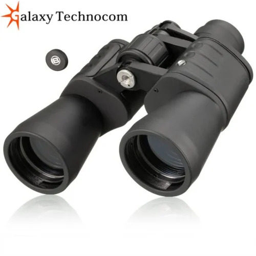 Bresser Binocular - Bk-7 Porro Prism, 10x Magnification, 50 Mm Objective Diameter, Coated Blue Optics | Lightweight With Carrying Nylon Bag, Lens Dust Covers And Cleaning Cloth
