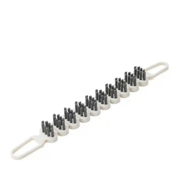 New Flexible Gap Cleaning Brush - Plastic Handle With Nylon Bristles, 25cm, Grey/white, Flexible Bendable, Ergonomic Non-slip Handle, Multipurpose