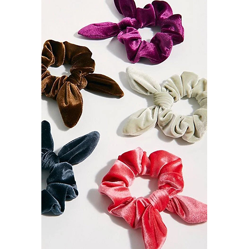 Satin Hair Scrunches - Human Hair Type: Indian