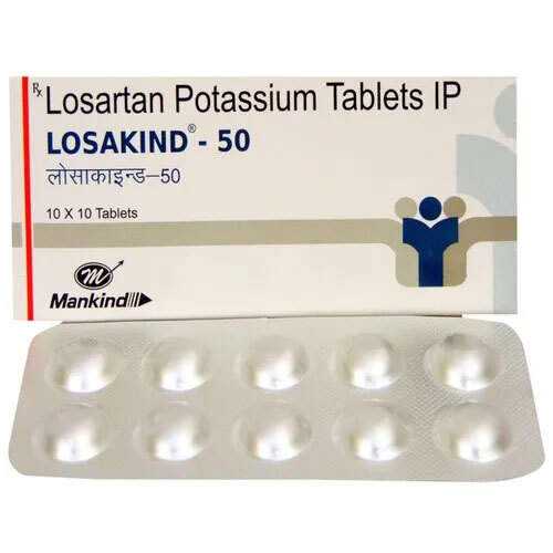 लोसार्टन पोटैशियम टैबलेट्स 50 मिलीग्राम