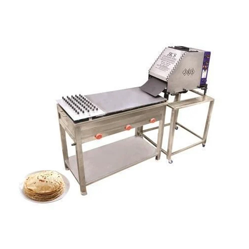 Silver Semi Automatic Thepla Making Machine