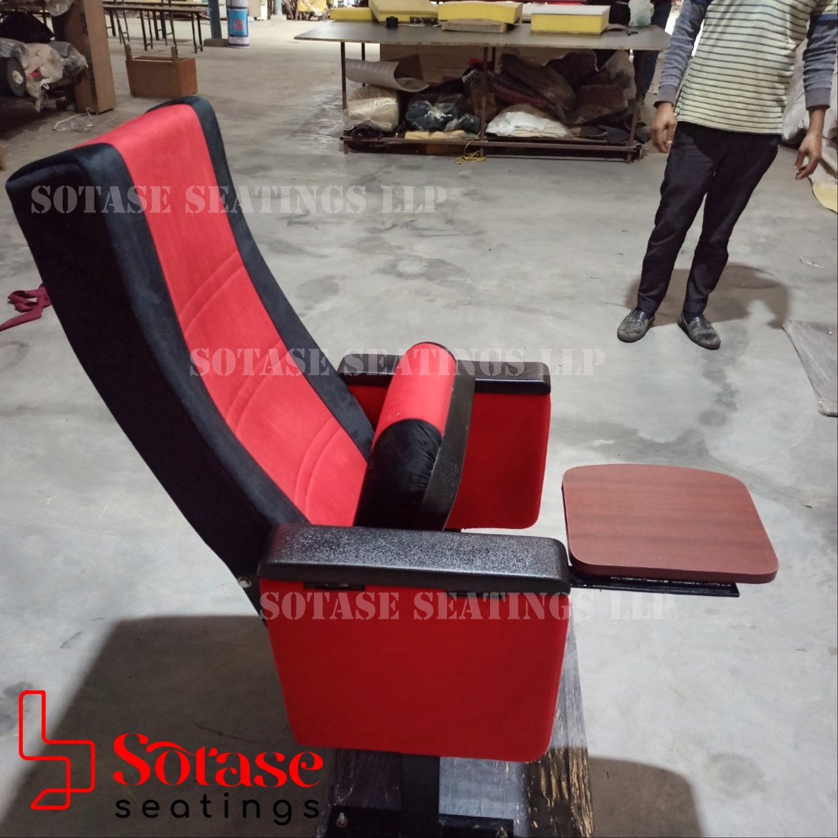 Sotase Auditorium Tip-up With Writing Pad Chair - Finish: Upholstery