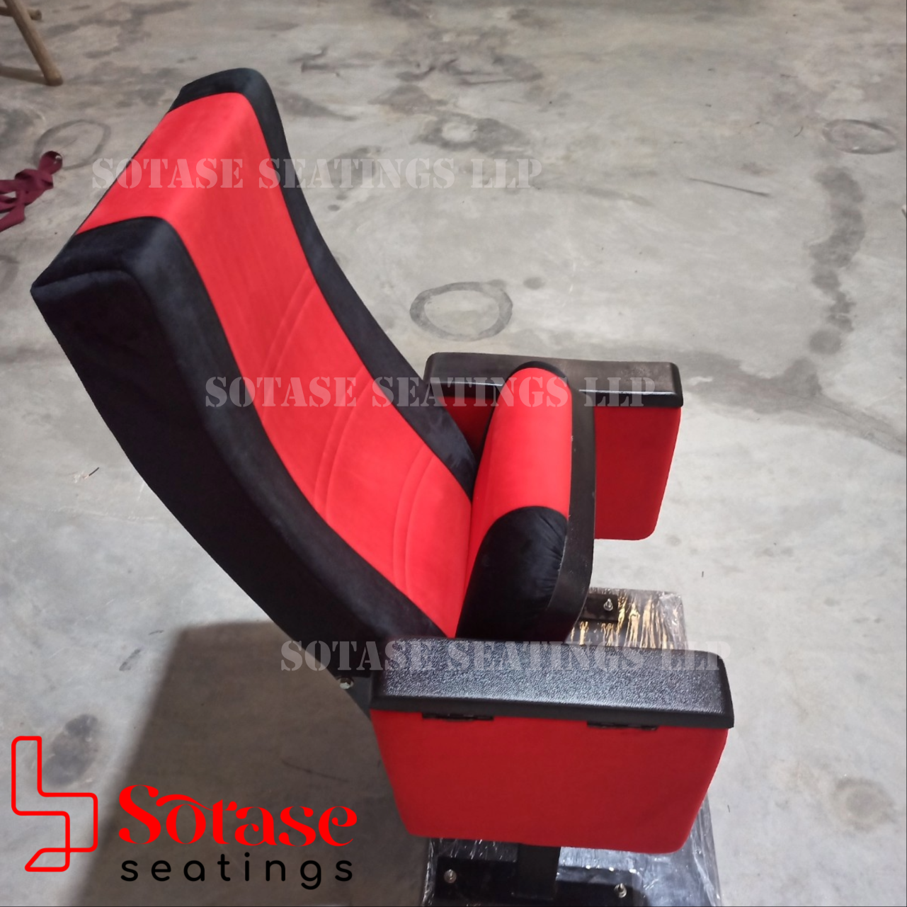 Sotase Auditorium Tip-up With Writing Pad Chair - Finish: Upholstery