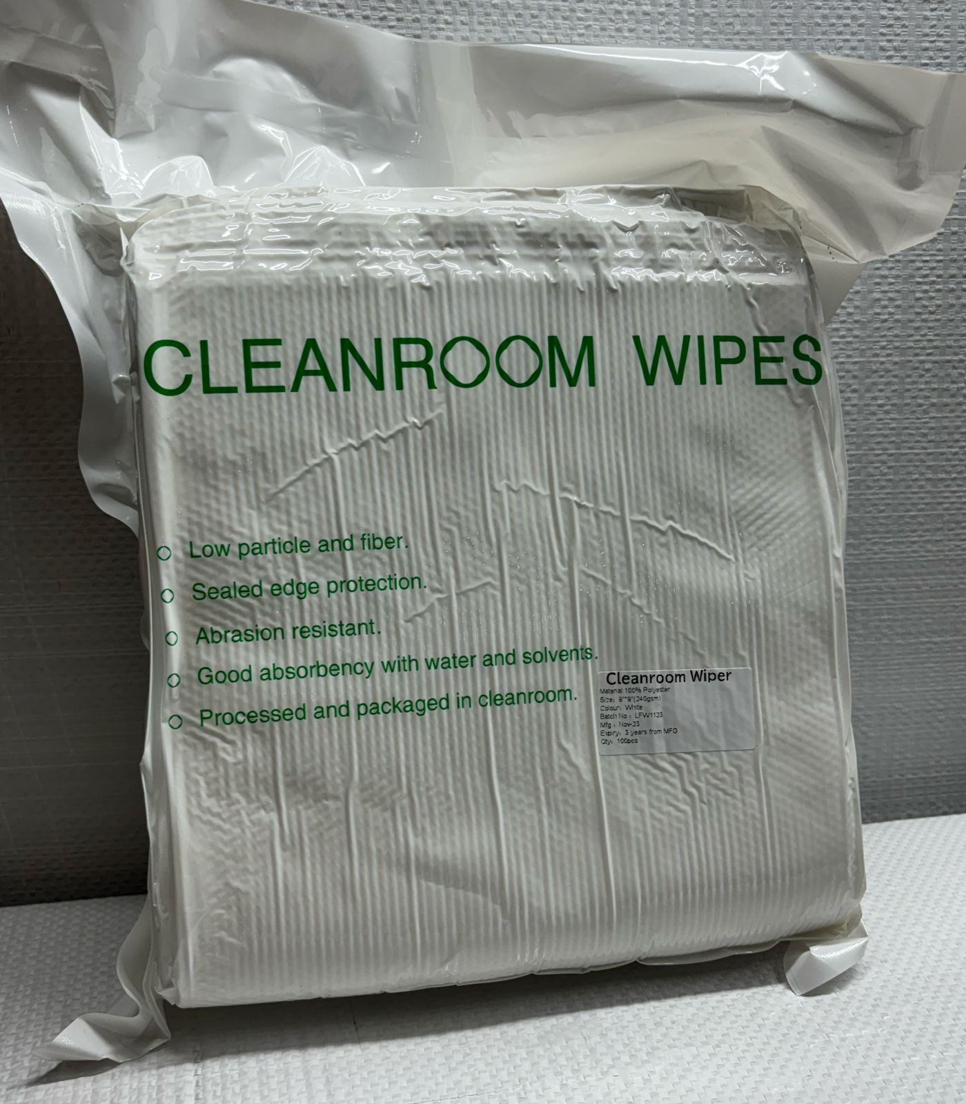 Cleanroom Cellulose Wipes Application: Medical