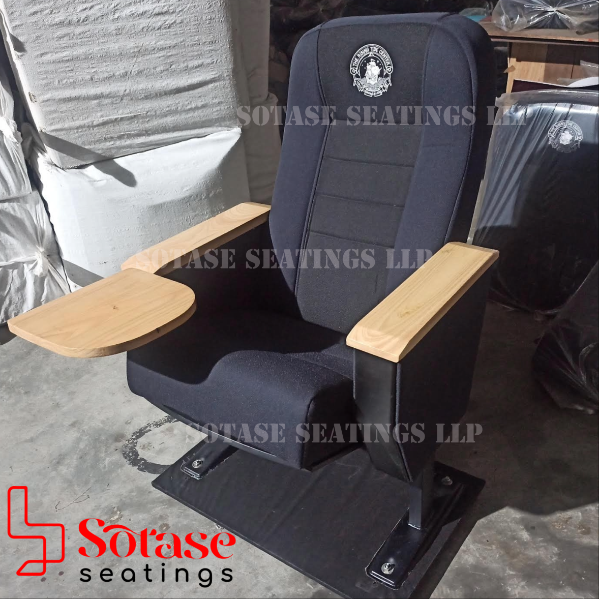 Sotase Auditorium Writing Pad Tip-up Chair - Finish: Upholstery