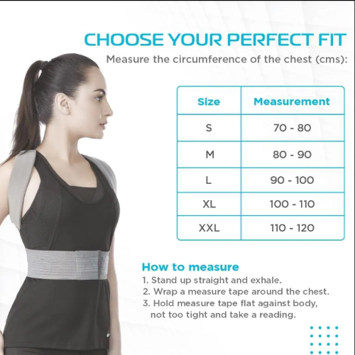 Posture Aid P.c.no : 0807 ( Xs/s/m/l/xl/xxl) Dimension (L*w*h): 66 X 48.3 X 12.7 Centimeter (Cm)