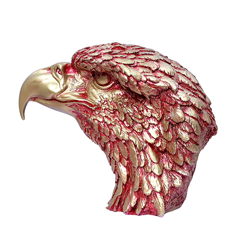 Face Eagle Red Gold - Height: 5 Centimeter (Cm)