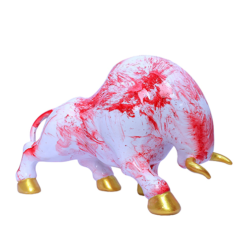 Bull Statue Shading Red Height: 5 Centimeter (Cm)