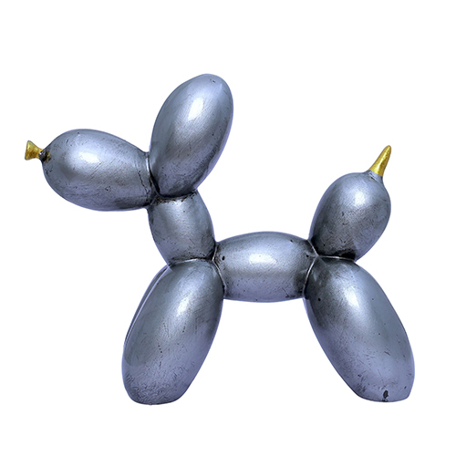 Ballon Dog Silver - Height: 5 Centimeter (Cm)