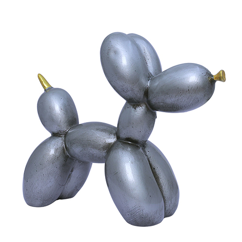 Ballon Dog Silver - Height: 5 Centimeter (Cm)