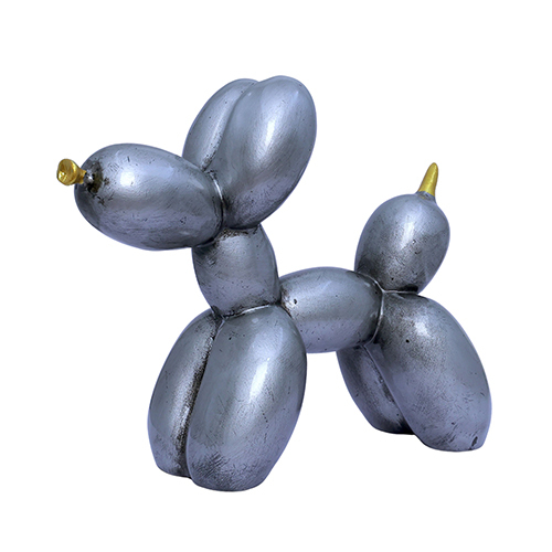 Ballon Dog Silver - Height: 5 Centimeter (Cm)