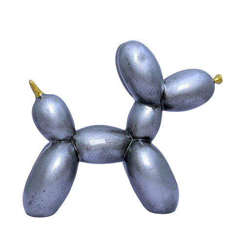 Ballon Dog Silver - Height: 5 Centimeter (Cm)