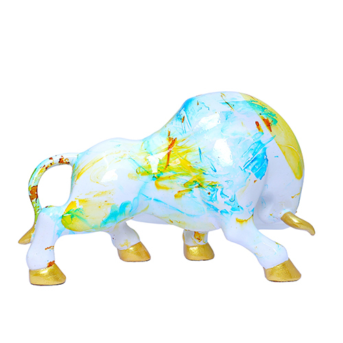 Bull Statue Multicolour - Height: 5 Centimeter (Cm)