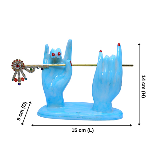 Krishna Hand Blue Height: 5 Centimeter (Cm)