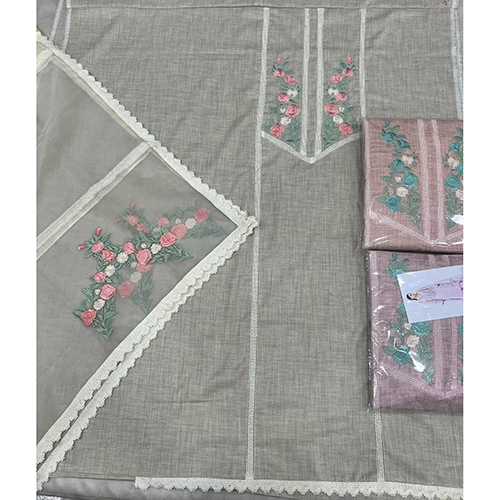 Different Available Cotton Unstitched Ladies Suit
