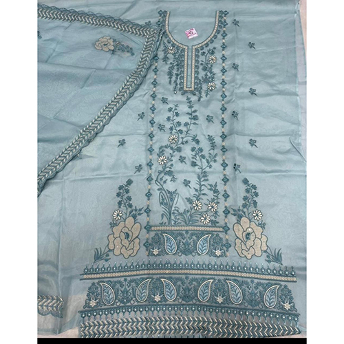 Different Available Flower Printed Unstitched Ladies Suit