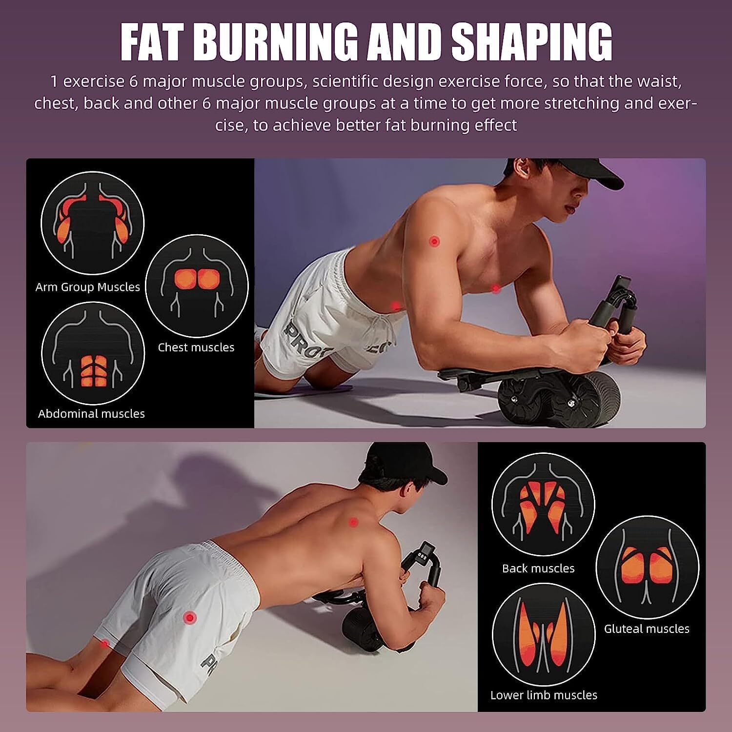 Abdominal Roller For Training With Timer