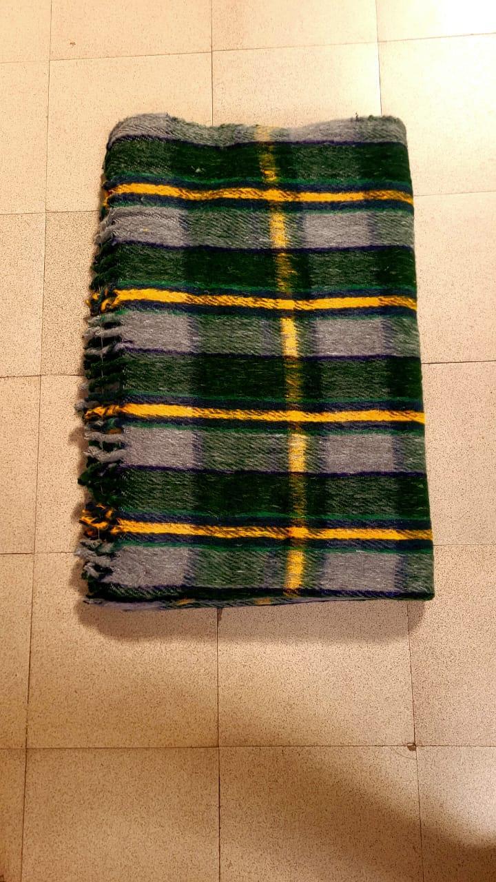 Three Peacock Blanket - 1500 Gsm, Queen Size 220x160 Cm | Solid Color, Woven Acrylic, Dobby Style With Over-locking Edges