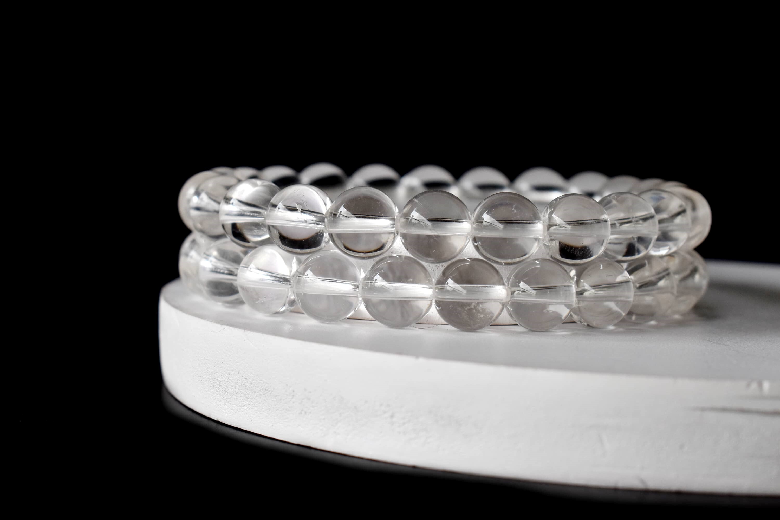 Crystal Quartz Bracelet Crystal Beaded Bracelet - Shape: Round