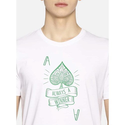 सफेद गोल गर्दन की टी-शर्ट्स