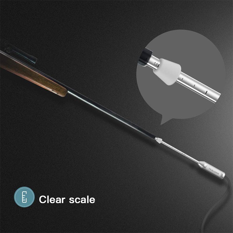 Gun Barrel Inspection Borescope Camera System - 1m Length, 5mm Probe Diameter, 1920x1080 Resolution, Grey Color, 6 Adjustable Led Lights, Ce Certified, Compatible With Multiple Operating Systems