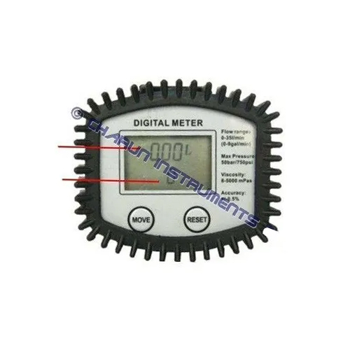 35 Lpm Oil Flow Meter - Color: Black