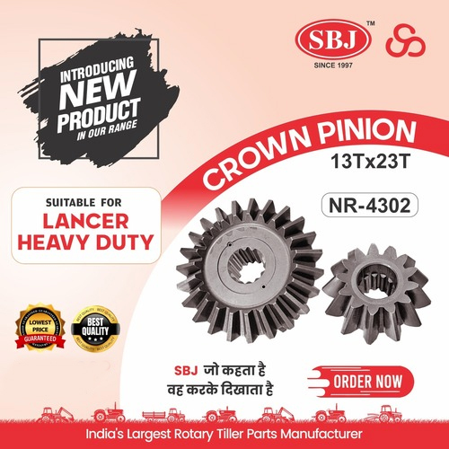 CROWN PINION 13T X 23T LANCER HEAVY DUTY के लिए उपयुक्त