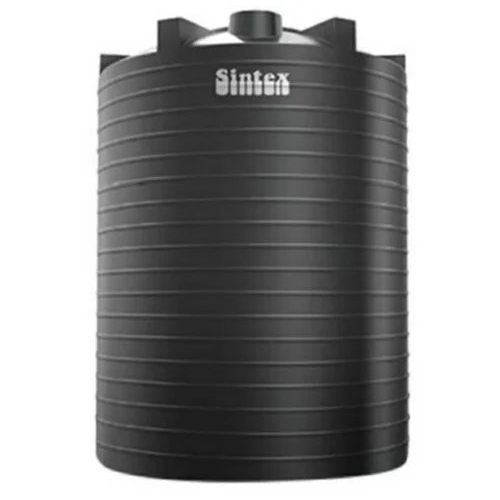 Water Storage Tanks - Industrial Grade Polyethylene Material, 5000 Gallon Capacity, Matte Black Finish, New Condition