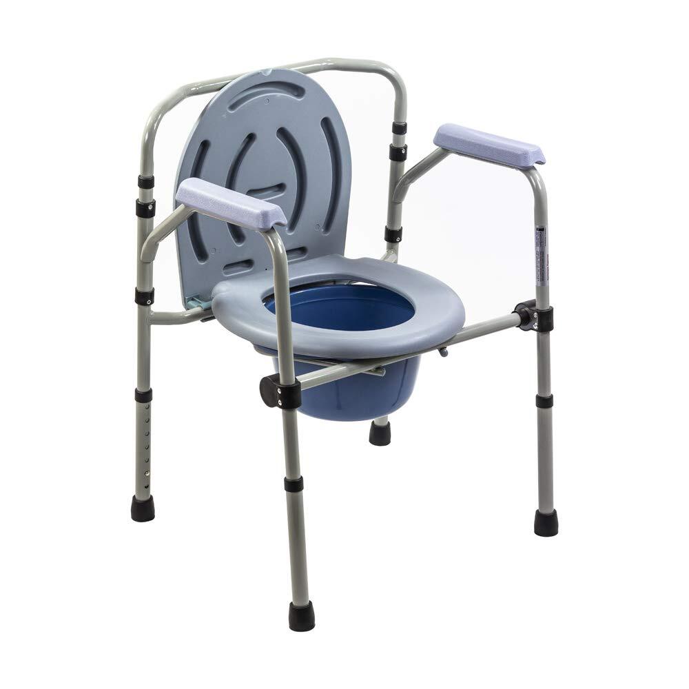 Karma Rainbow 2c Commode Chair - Foot Rest Material: Steel
