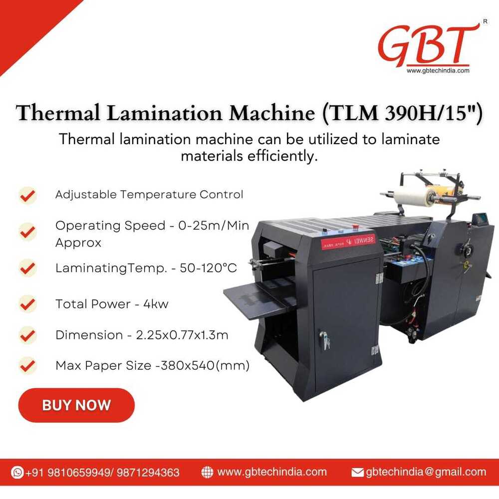 Thermal Lamination Machine Tlm 390h/15"