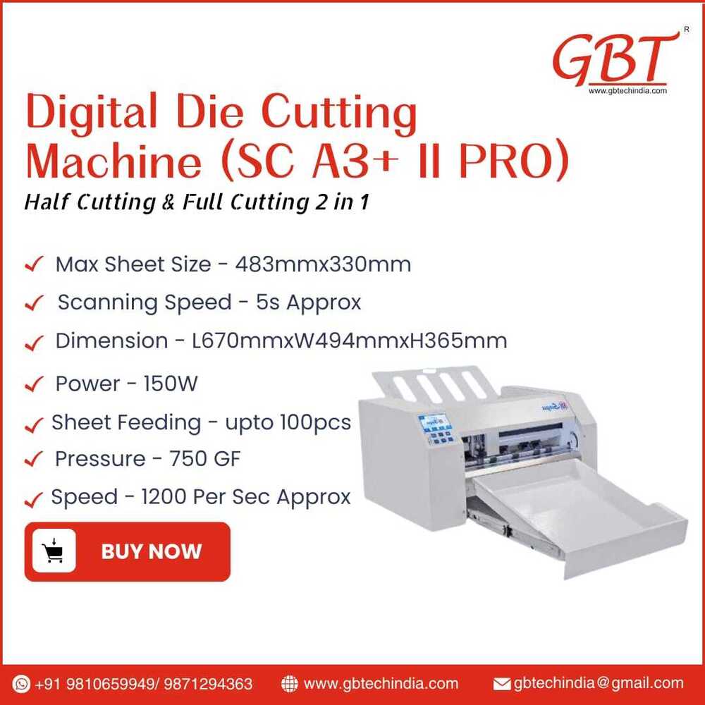 Digital Die Cutting Machine Sc A3+ii Pro