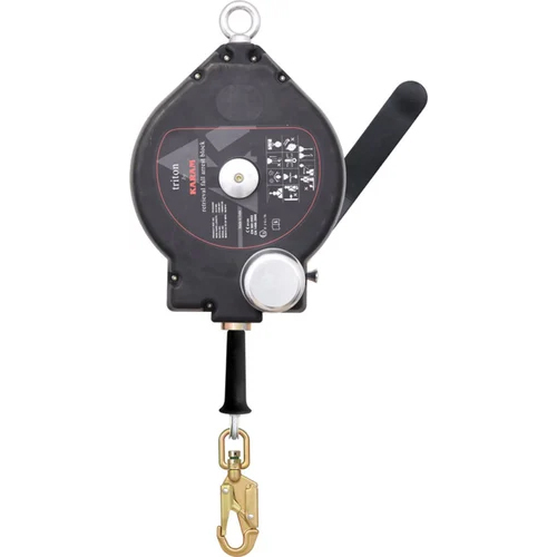 Pcgs30r Karam Retrieval Fall Arrester Block - Stainless Steel Wire Rope, Black Waterproof Design | Reusable With Warranty For Industrial Safety Use