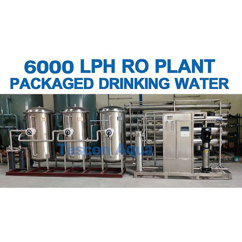 Stainless Steel 6000 LPH RO Plant - 220-440 Volt, Full Automatic Electric Drive, High Purity Water Production