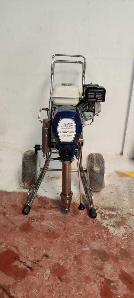 Wall Putty Spray Painting Machine 950 Petrol - Color: Blue
