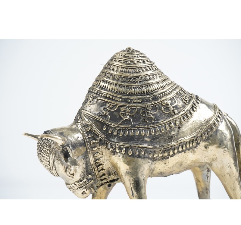 Brass Antique Finish Bull